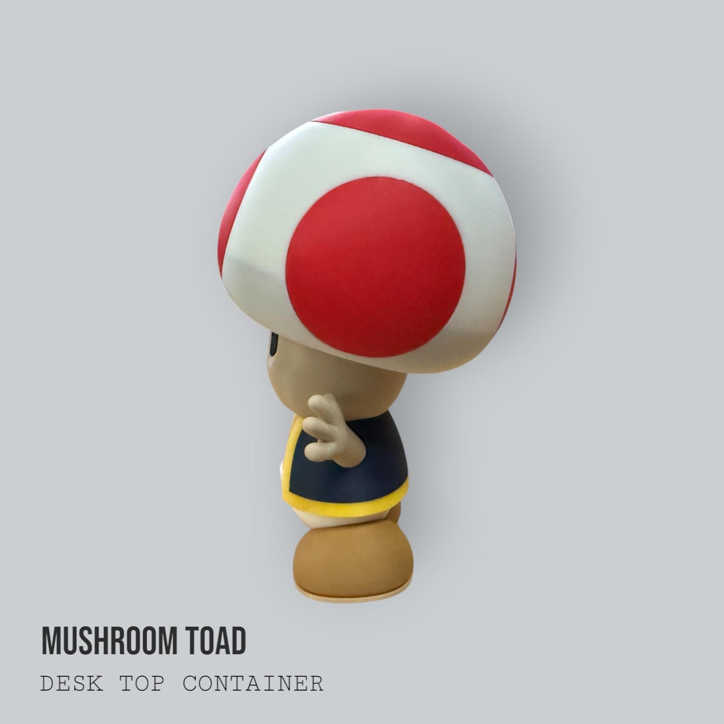 Mushroom Toad & Toadette Desk Container