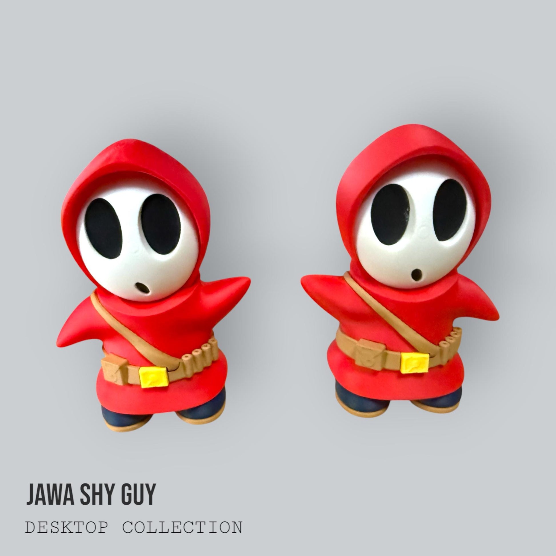 Jawa Shy Guy Desk Figurine | Star Wars Meme Crossover Geek Office Decor Gift