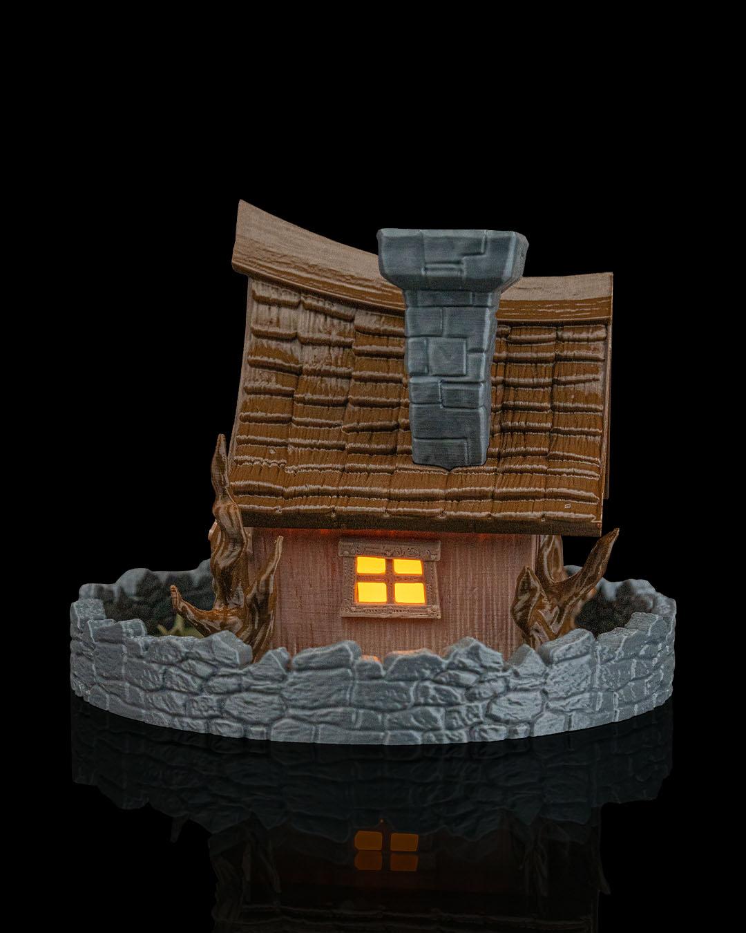 Ghost Manor Lamp: Gothic Haunted House Table Light