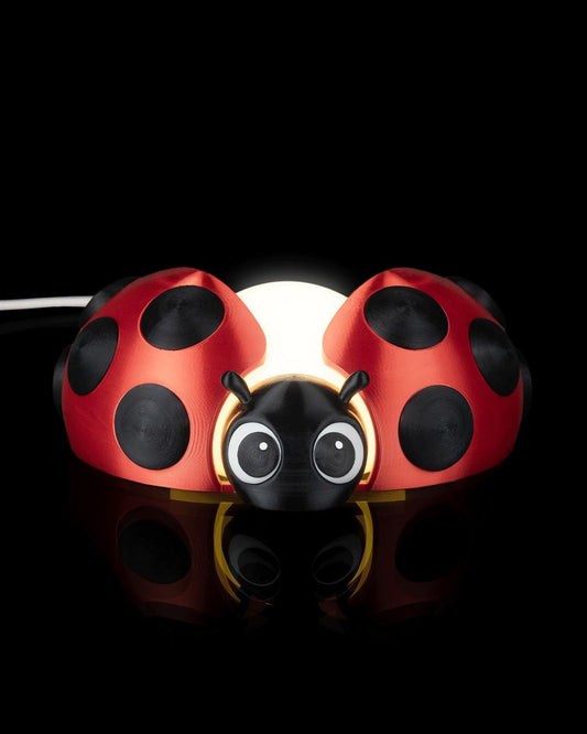 Ladybug Table Lamp: Kawaii LED Night Light, Cozy Kids Room Decor
