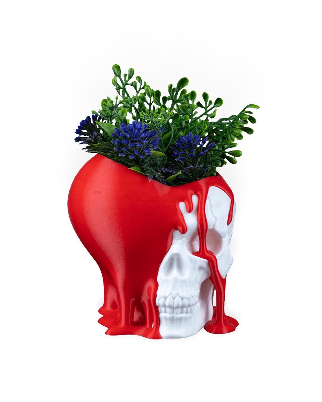 Dripping Skull Planter – Gothic Halloween Home Decor