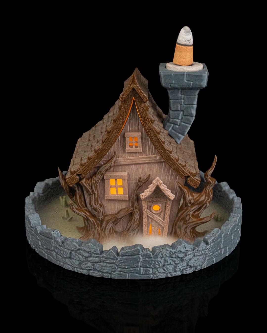 Ghost Manor Lamp: Gothic Haunted House Table Light