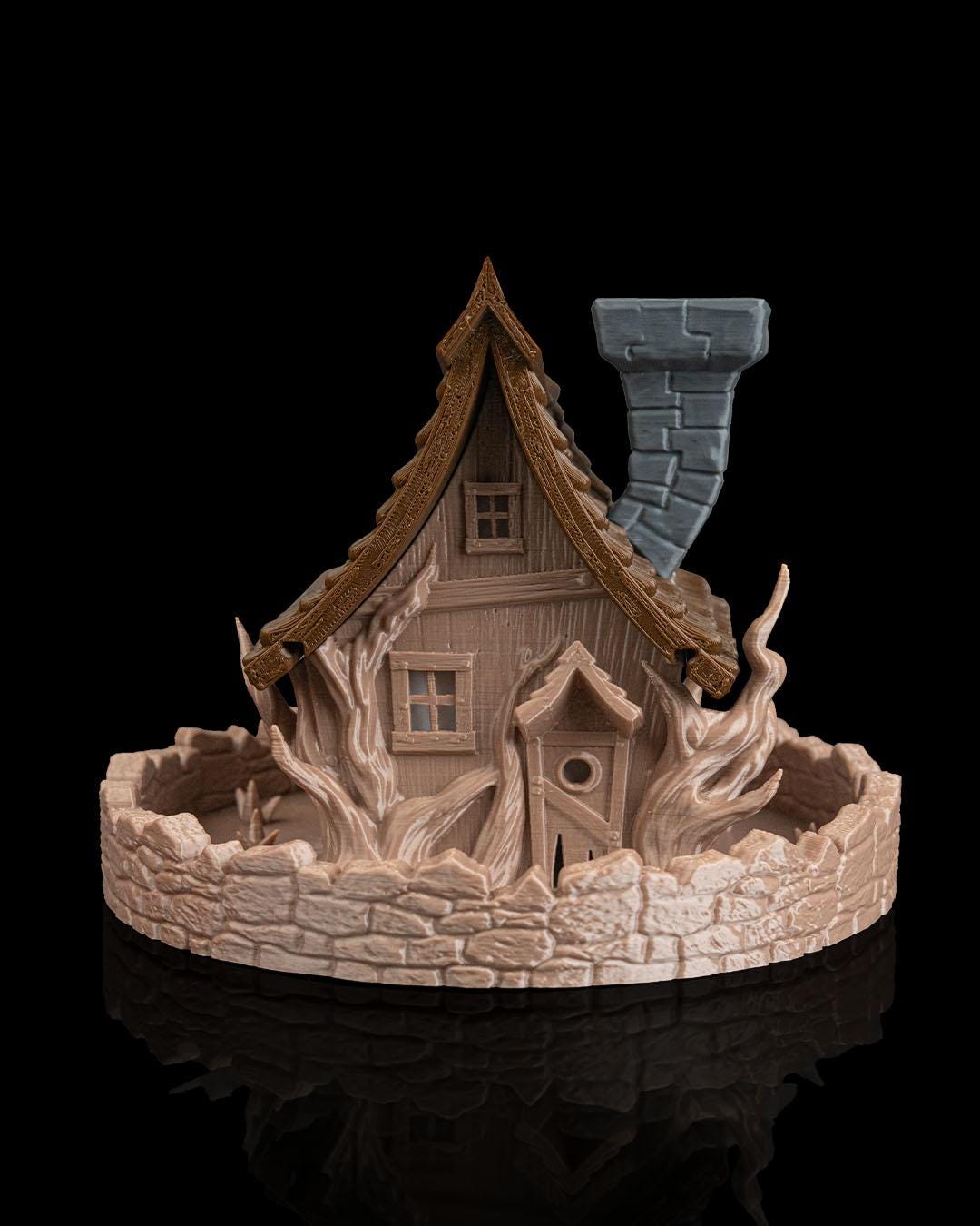 Ghost Manor Lamp: Gothic Haunted House Table Light