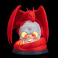 Necrodragon Skull Lamp: Gothic Dragon Table Light
