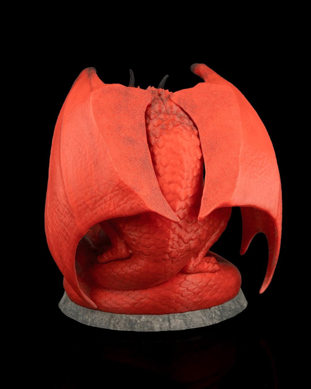 Necrodragon Skull Lamp: Gothic Dragon Table Light