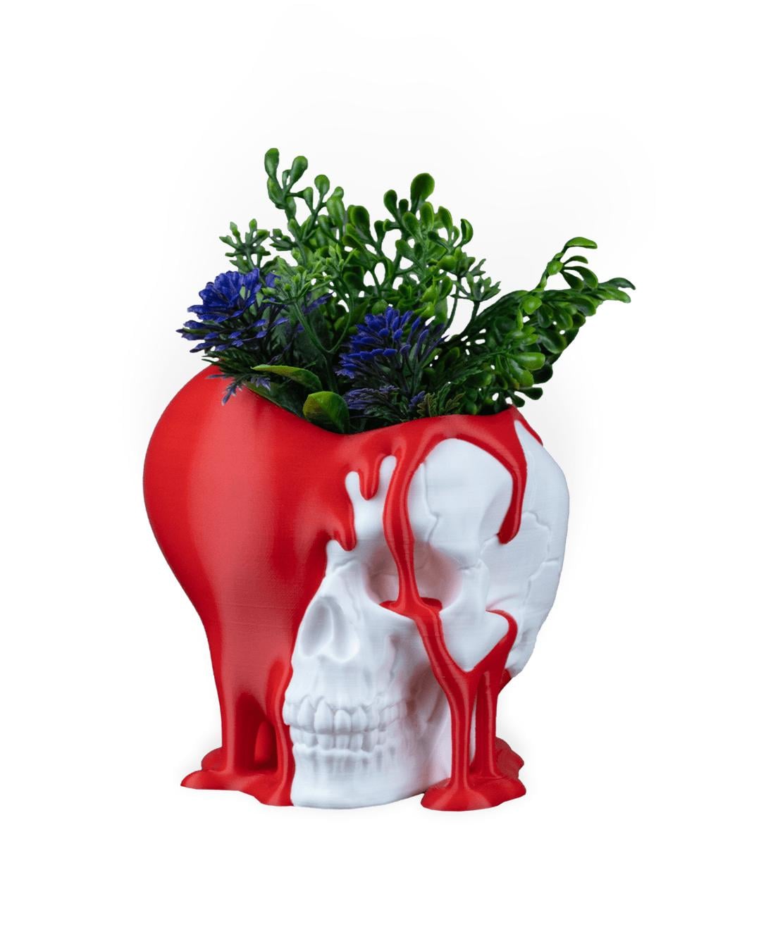 Dripping Skull Planter – Gothic Halloween Home Decor