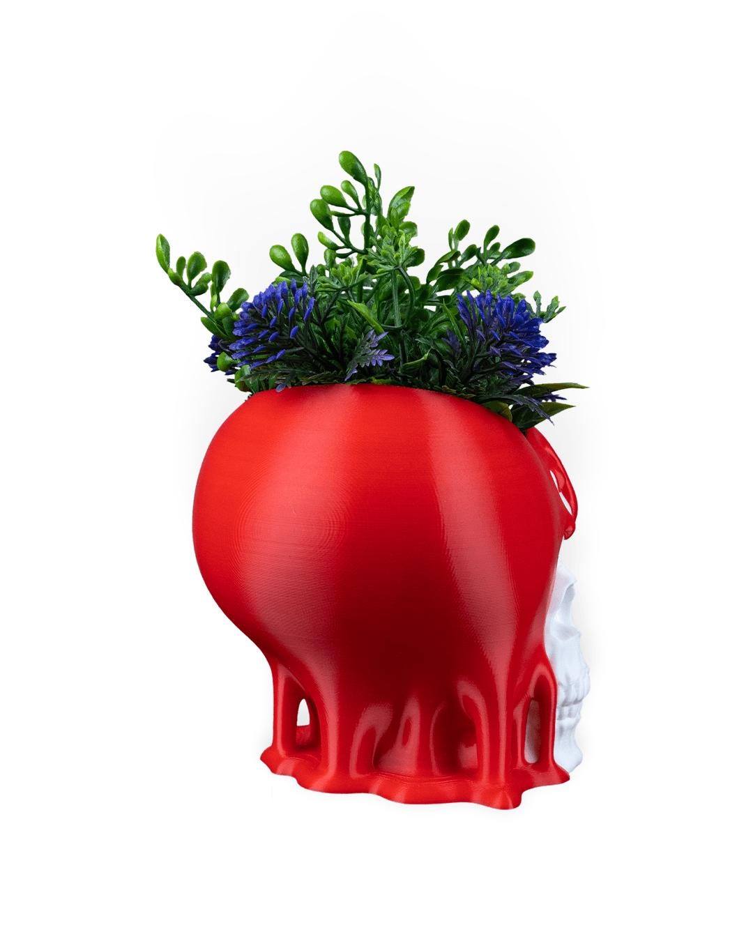 Dripping Skull Planter – Gothic Halloween Home Decor