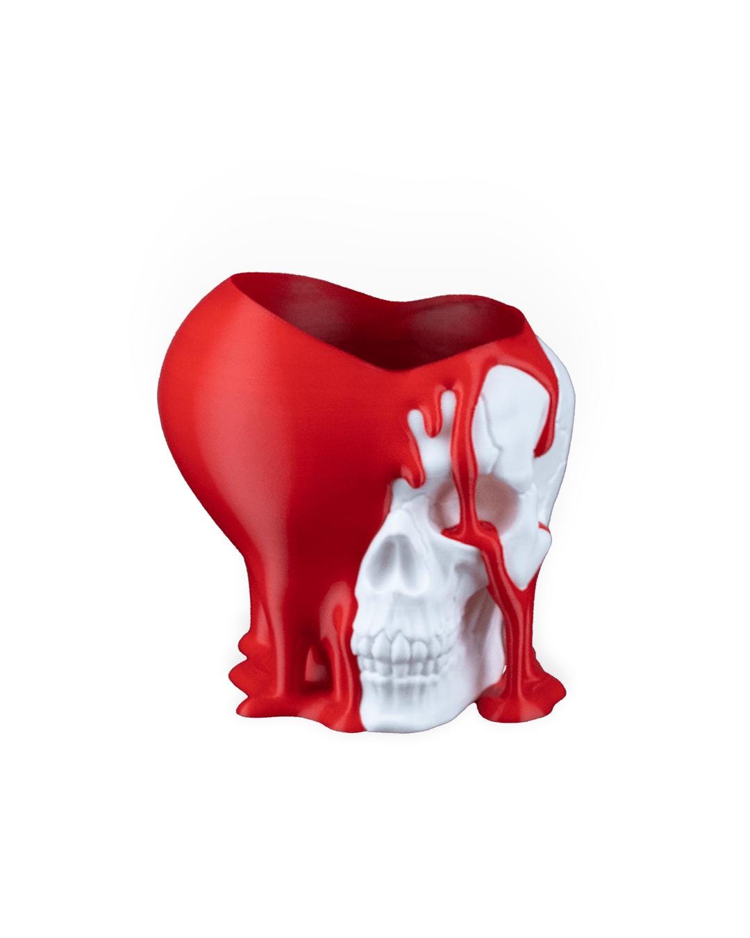 Dripping Skull Planter – Gothic Halloween Home Decor