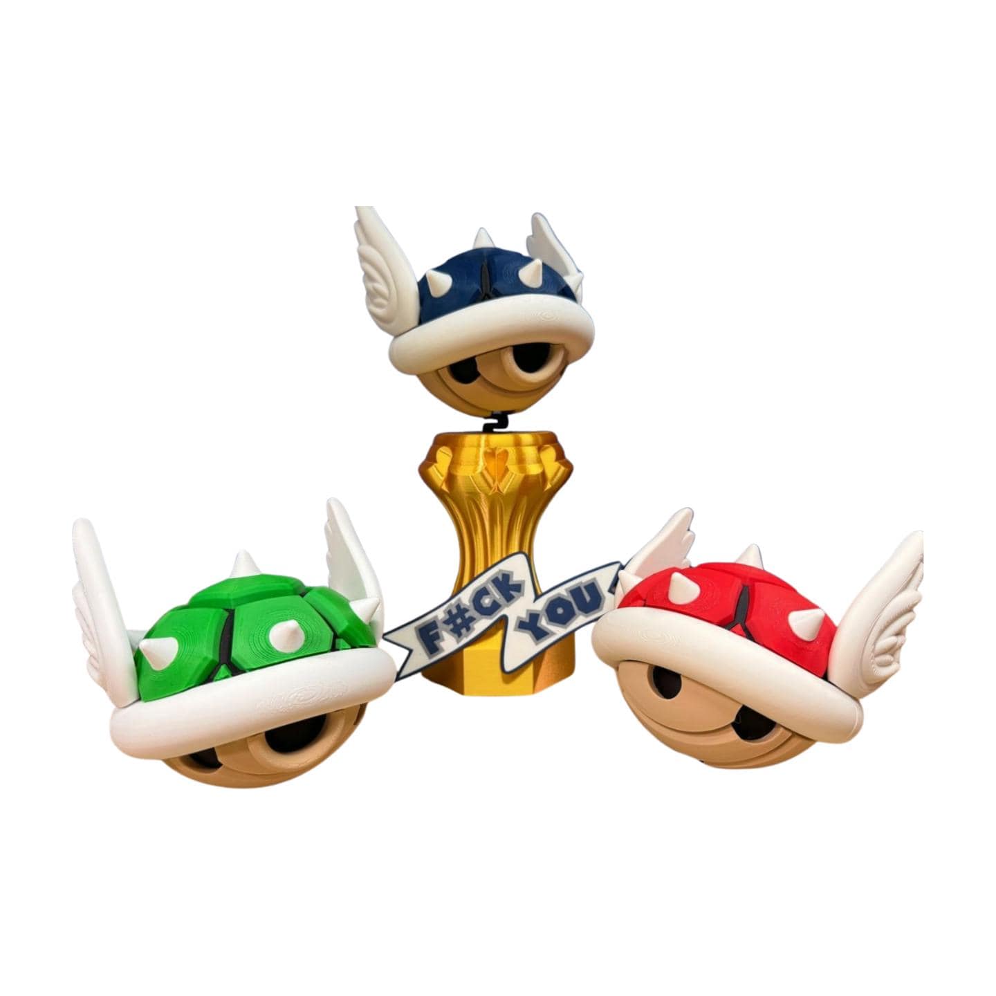 Turtle Shell Bobble Trophy | Funny Gamer Award, gift for gamers, models, desk display