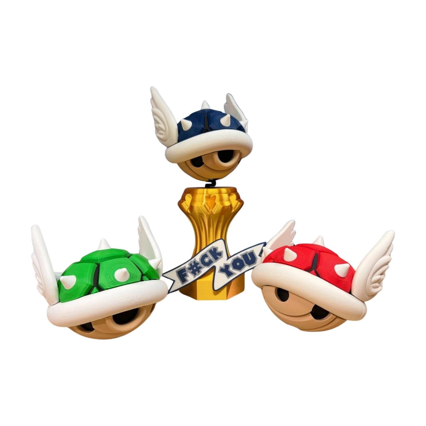 Turtle Shell Bobble Trophy | Funny Gamer Award, gift for gamers, models, desk display