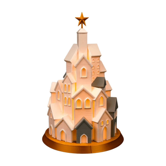 Winter Village LED Night Light, Cozy Christmas Decor (7.5x5")