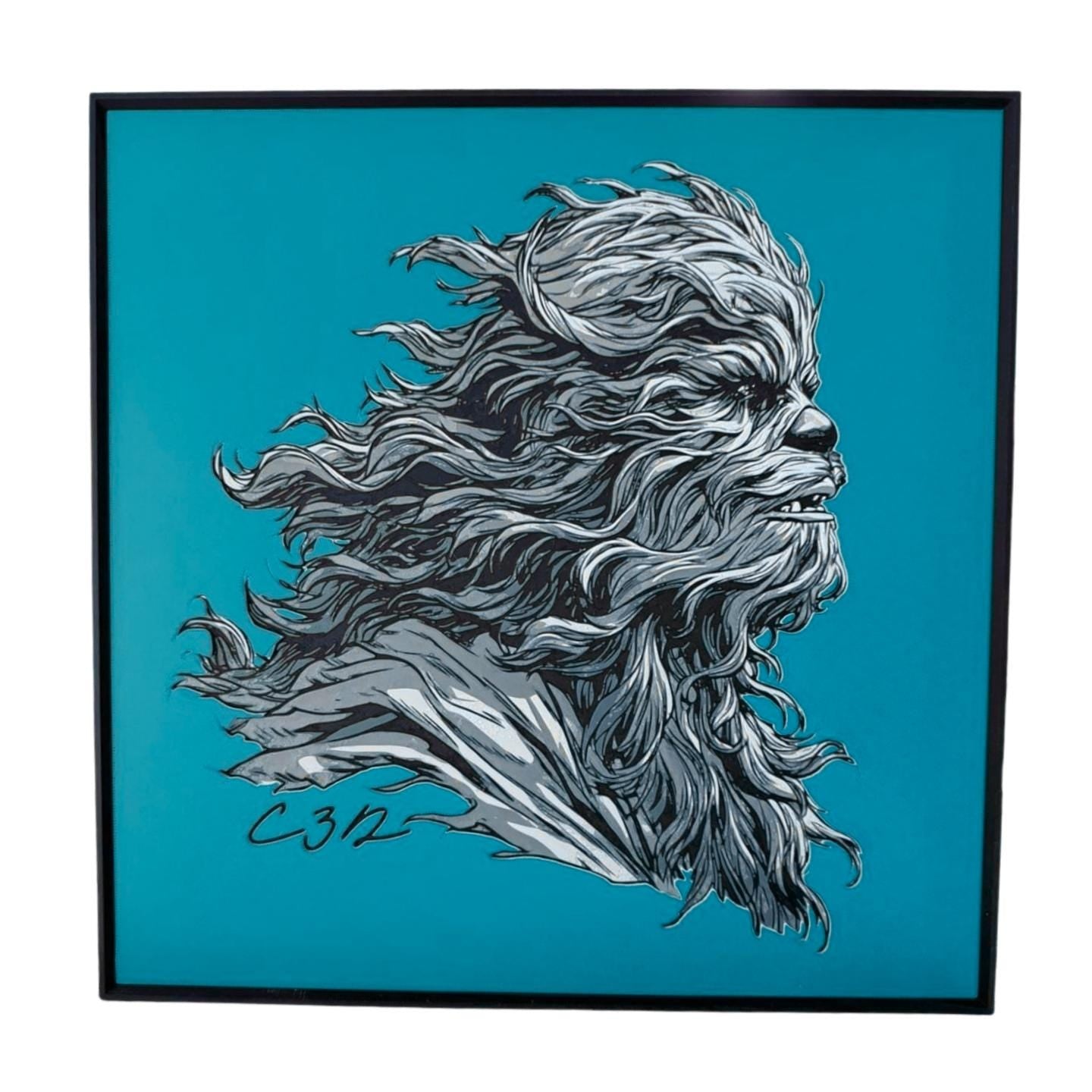 Chewbacca Pop Art Print | Star Wars Fan Framed Art