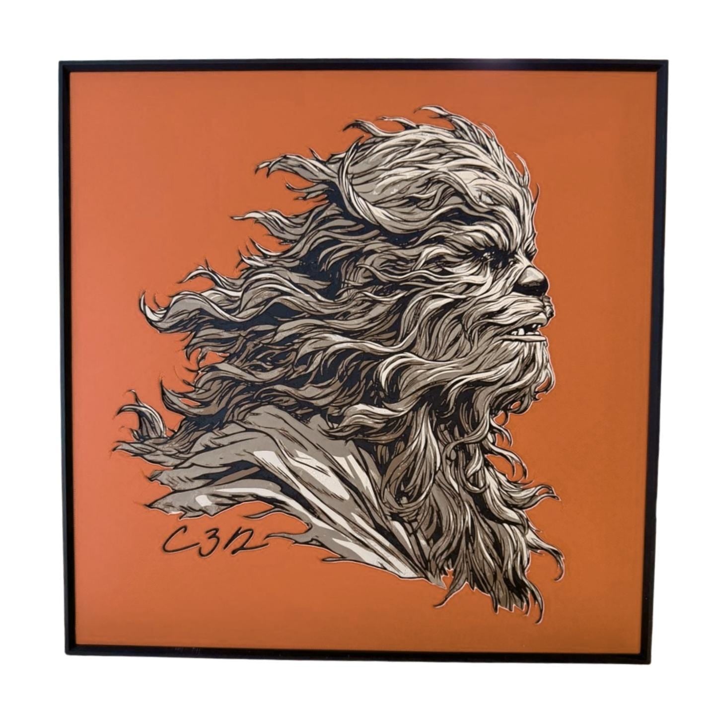 Chewbacca Pop Art Print | Star Wars Fan Framed Art