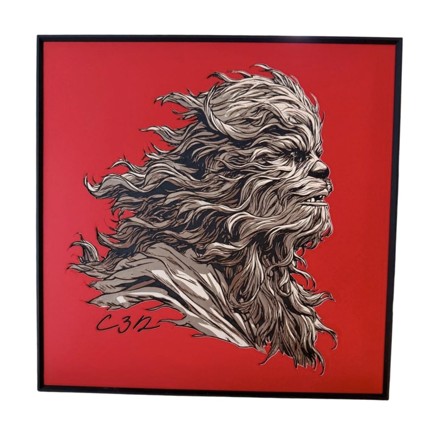 Chewbacca Pop Art Print | Star Wars Fan Framed Art