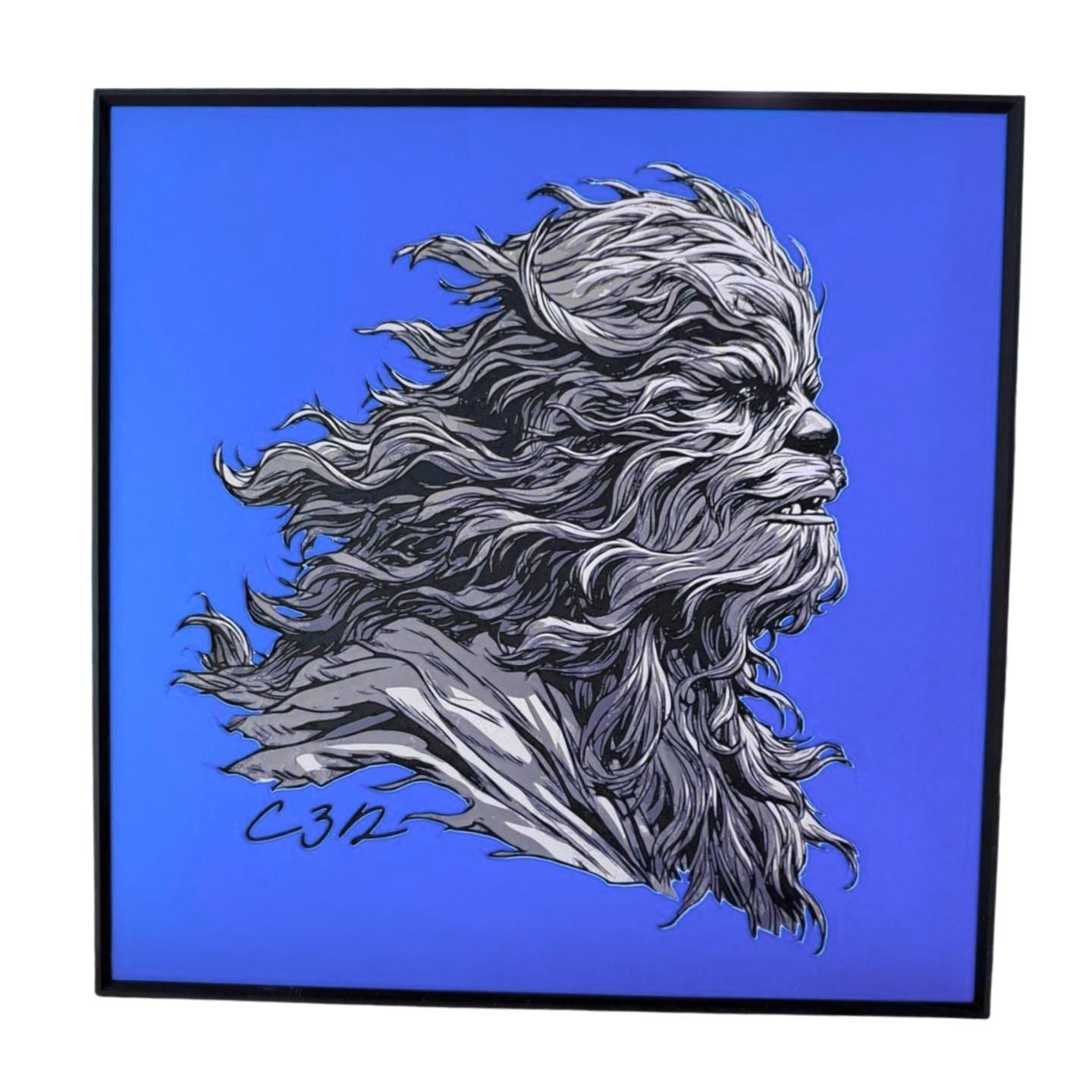 Chewbacca Pop Art Print | Star Wars Fan Framed Art