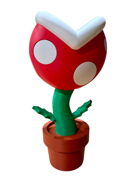 Piranha Plant Piggy Bank – 3D Printed Gamer Desk Decor