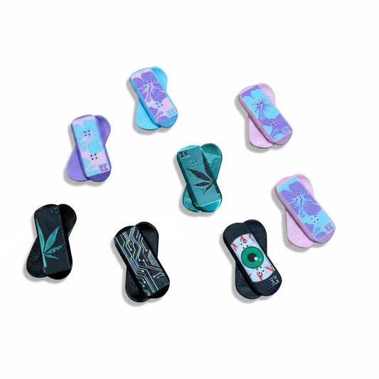 Kickflip Magnetic Fidget | Silent Click Desk Toy | 2-Color Design with Matching Color Crate