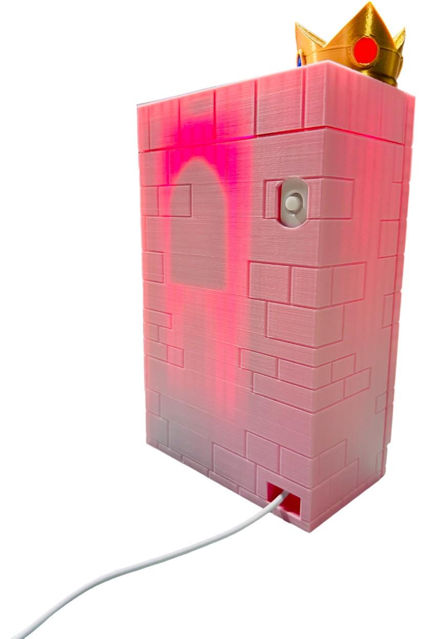 Broken Brick LED Display | 3D Printed Gaming Diorama Light | Retro Game Wall or Desk Decor Light Box