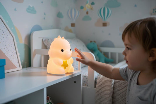Remote Control LED Night Light for Kids Room | Dimmable Nursery Lamp | Cute Baby Nightlight | Soft Glow Toddler Bedside Lamp