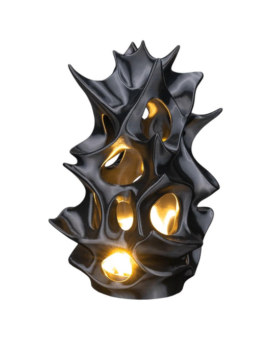 Shadow Bloom Table Lamp | Modern Sculptural LED Lamp | Unique Desk Lamp | Ambient Mood Light | Gamer Room Decor