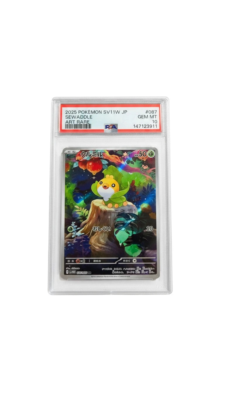 Sewaddle - Pokemon Japanese White Flare #87 PSA 10