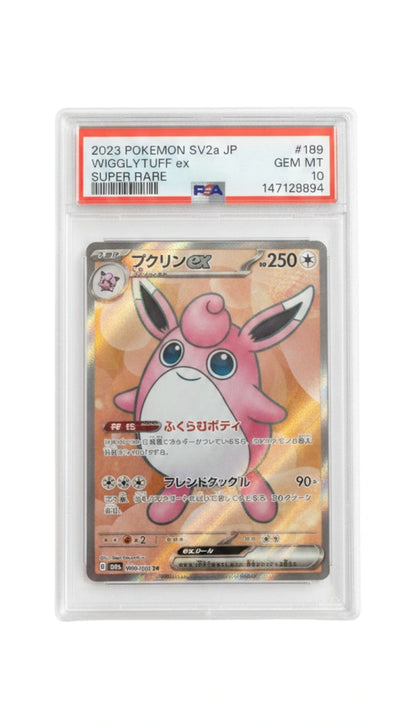 Wigglytuff EX - Pokemon Japanese Scarlet & Violet 151 #189 PSA 10