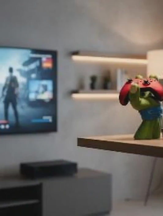 Ninja Inspired Controller & Headphone Holder | Gamer Desk Display | Fits Xbox, PlayStation, Switch and More