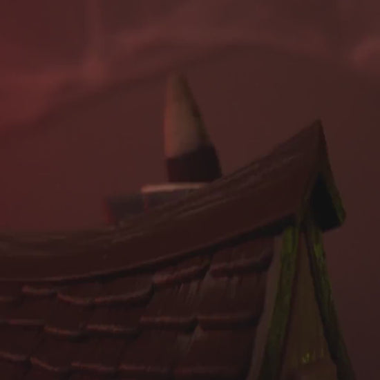 Ghost Manor Lamp: Gothic Haunted House Table Light