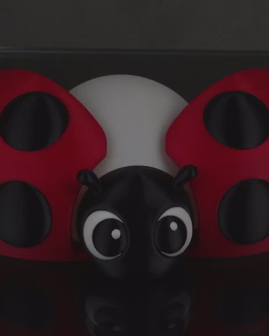 Ladybug Table Lamp: Kawaii LED Night Light, Cozy Kids Room Decor