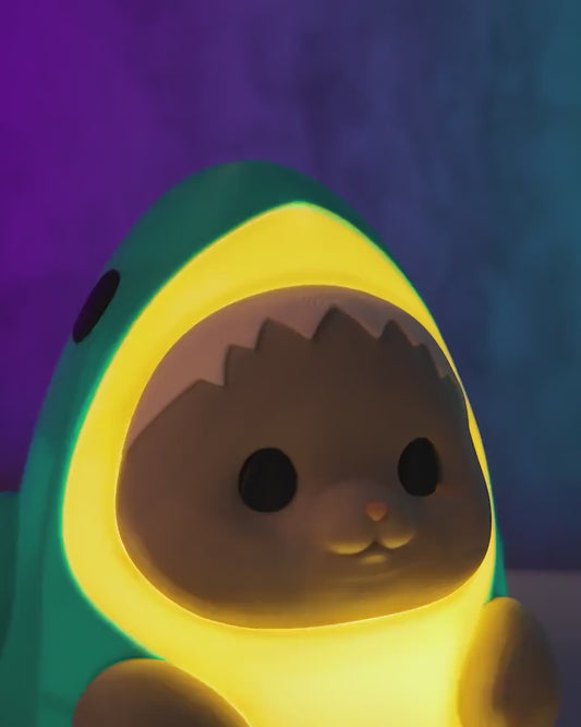 Sharkitty Table Lamp: Kawaii Cat Shark Night Light