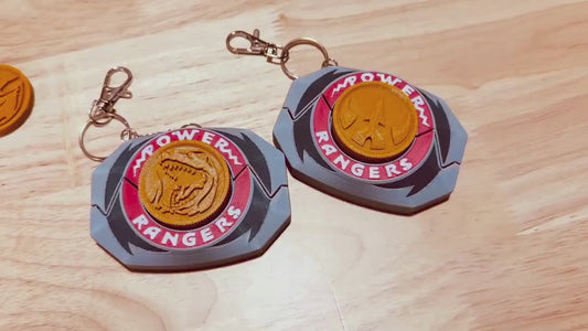 Mighty Morphin–Inspired Light-Up Fidget Clicker | Coin Style | Backpack, Desk & Gamer Toy