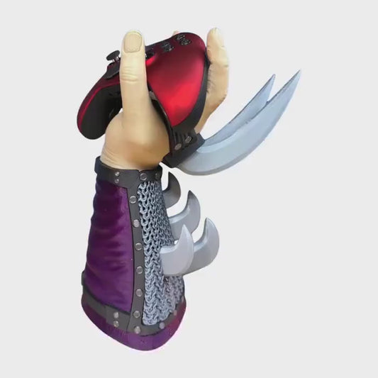 Shredder Controller Stand, Retro Arcade Gamer Desk Holder