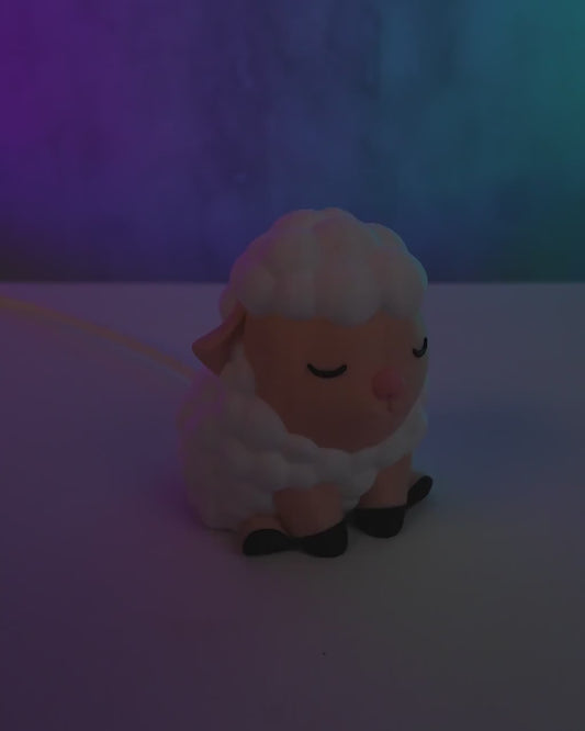 Cozy Sheep Table Lamp: Nursery Night Light, Gamer Desk Decor
